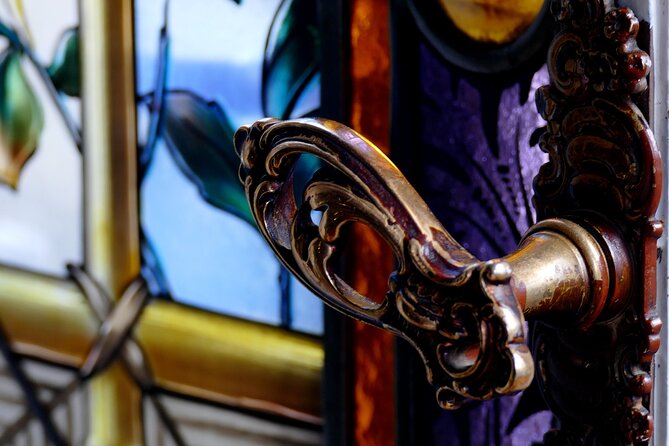 Art Nouveau Treasures of Budapest – Exclusive Private Tour - Gutenberg Square’s Stairway Lead-Glass by Miksa Róth