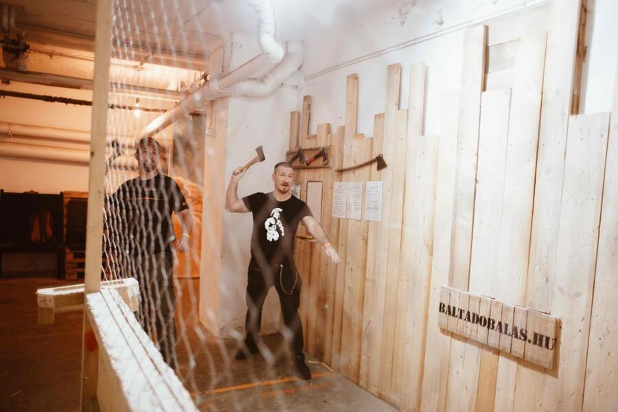 Budapest: Axe Throwing Experience - Getting the Timing Right in Budapest