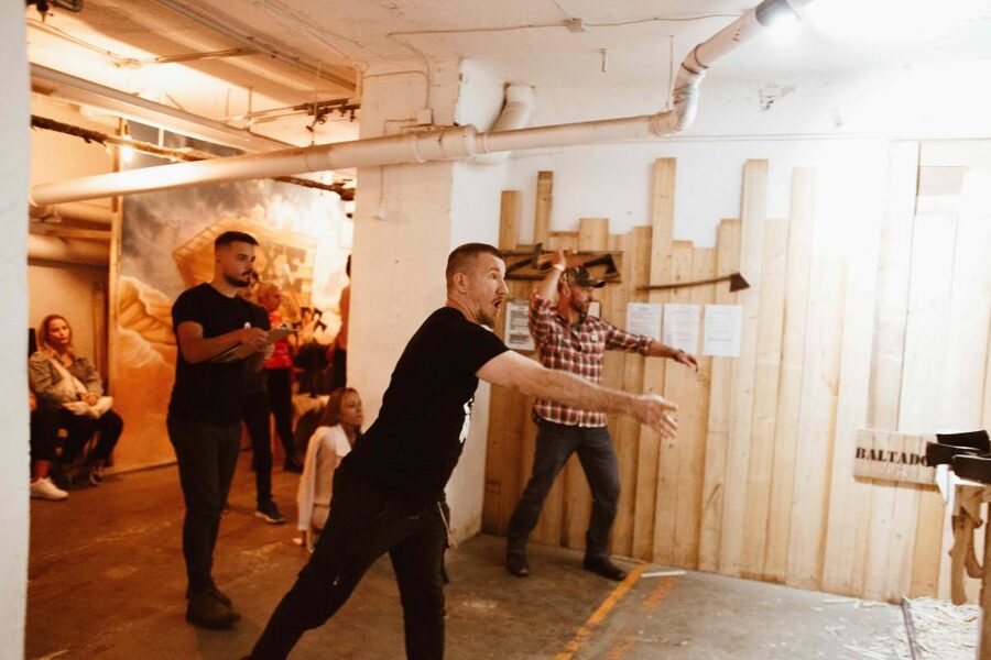Budapest: Axe Throwing Experience - Your 60 Minutes: Practice, Then Competitive Games