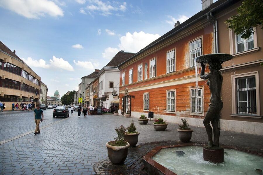 Budapest: Buda Castle District Walking Tour - President’s Palace and the Royal Palace courtyards, where the details live