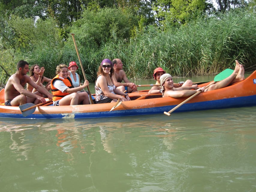 Budapest: Canoeing the Danube w or wo Sauna or Danube Beach - Leányfalu lunch stop: local Hungarian food, with a river-side bonus