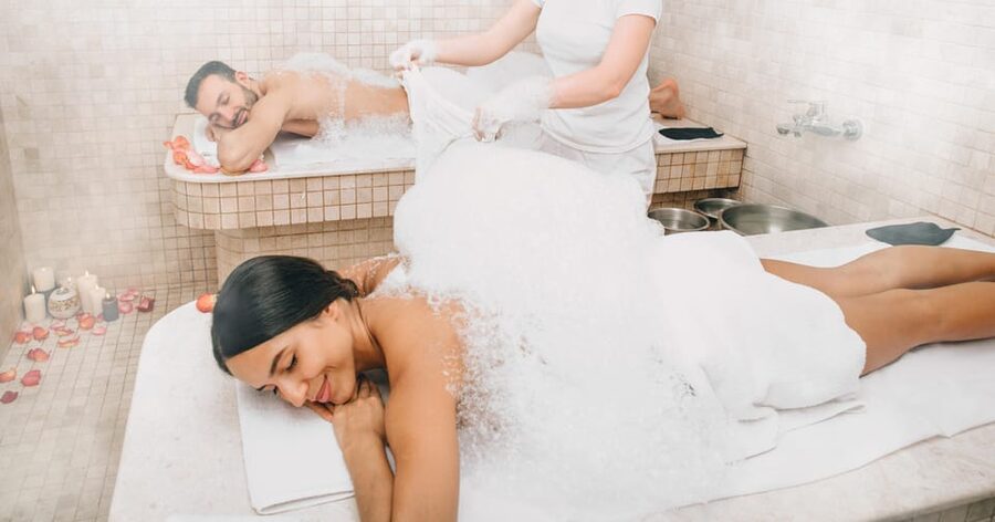 Budapest: Couple Holistic Swedish Massage with Jacuzzi Time - Mandala Day Spa Couples Package: Massage First, Then the Warm Water