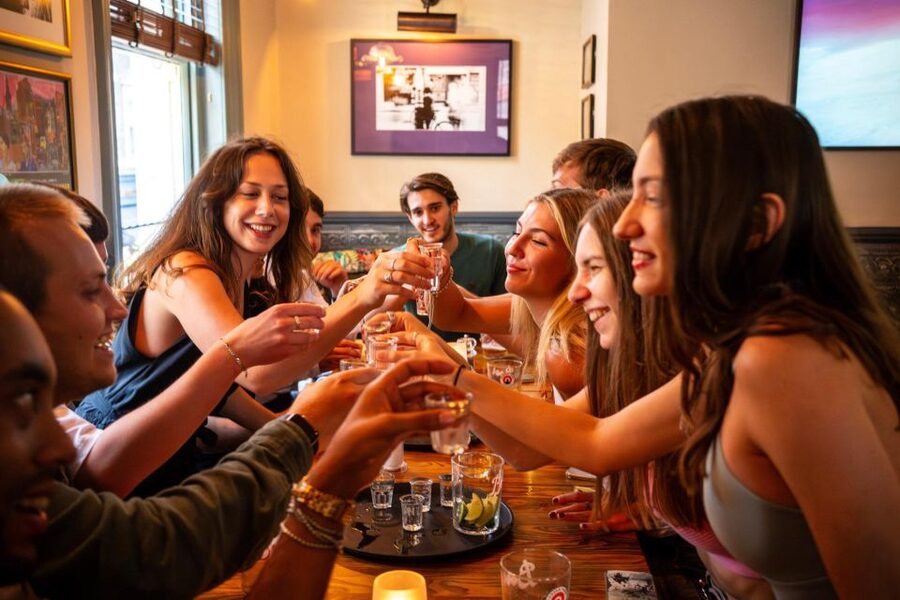 Budapest: Guided Bar Crawl Walking Tour - Entering Budapest at the Budapest Eye, With a Real Plan