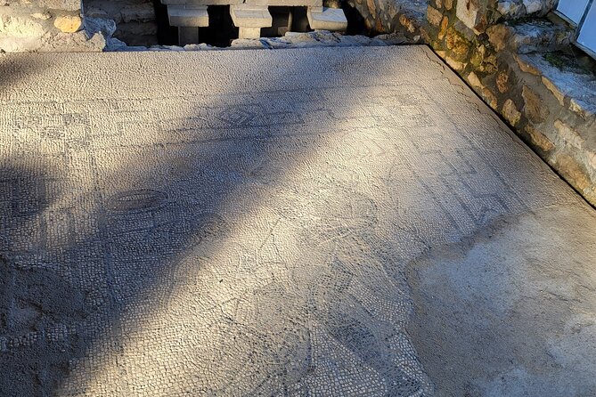 Budapest Hidden Gems - Roman Aquincum Private Tour - Hercules Villa: villa mosaics between modern apartments