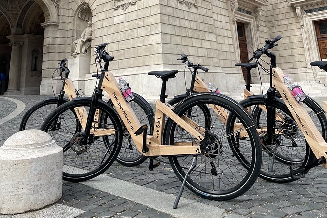Budapest: Historic Downtown ride on E-Bicycles Buda & Pest - Danube River time: Shoes on the Danube and the Chain Bridge