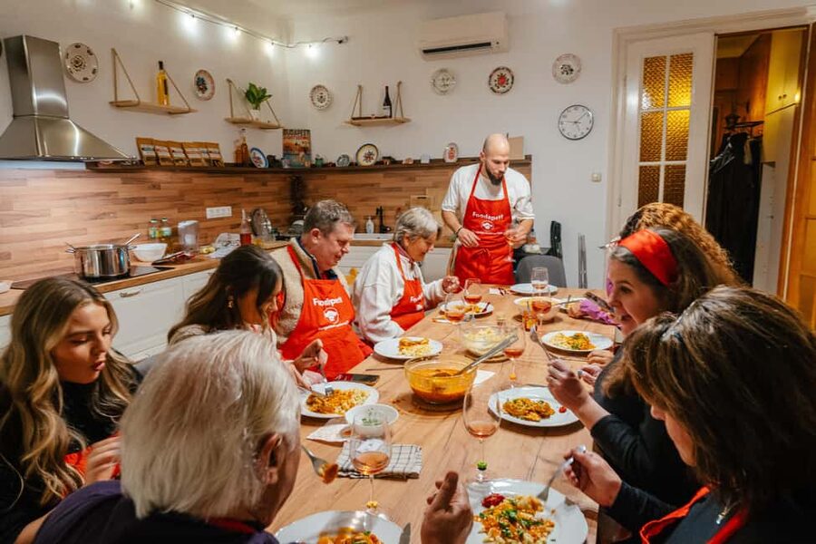 Budapest: Hungarian Cooking Class and Market Walk - The communal kitchen style: more like a family meal