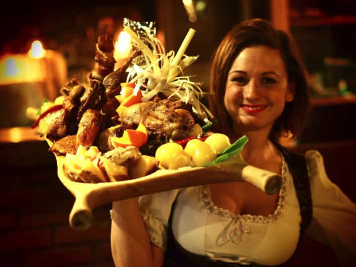 Budapest: Medieval Dinner Show with Drinks - The included drinks: apple pálinka and 0.5L draft beer