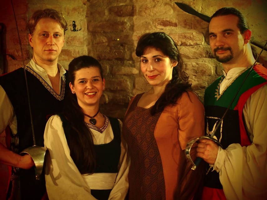 Budapest: Medieval Dinner Show with Drinks - The medieval show: swordsmen, jugglers, belly dancers, and audience moments