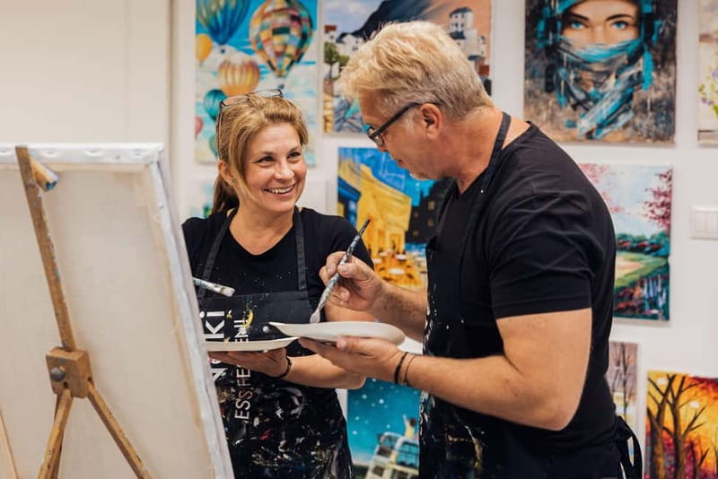 Budapest: Paint and sip experience - A Budapest Souvenir You Can Actually Use