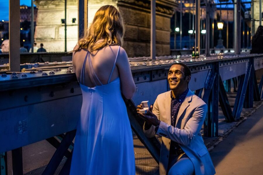 Budapest: Proposal Photos at enchanting Fisherman's Bastion - Fisherman’s Bastion viewpoint, and why it works for a proposal