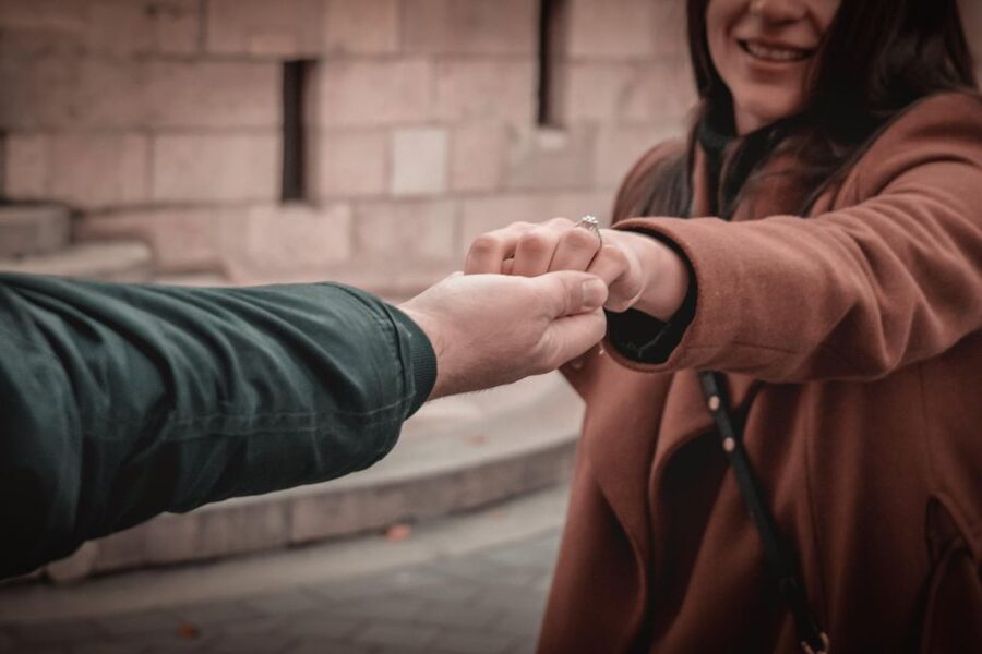 Budapest: Proposal Photos at enchanting Fisherman's Bastion - The 60-minute flow: proposal first, then real couple photos