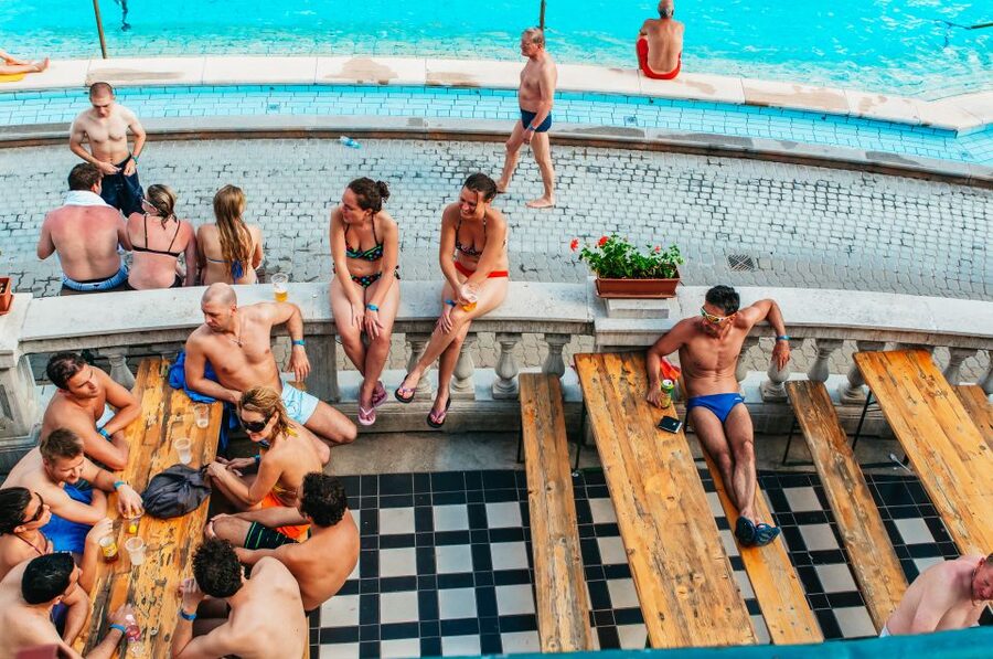 Budapest: Széchenyi Spa Day Ticket with Optional Upgrades - The pool lineup: 3 outdoor soaks and 15 indoor pools