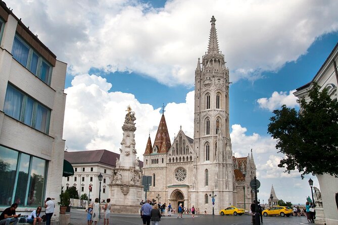 Comprehensive sightseeing tour - Outside the Parliament, then up toward Buda Castle’s big views