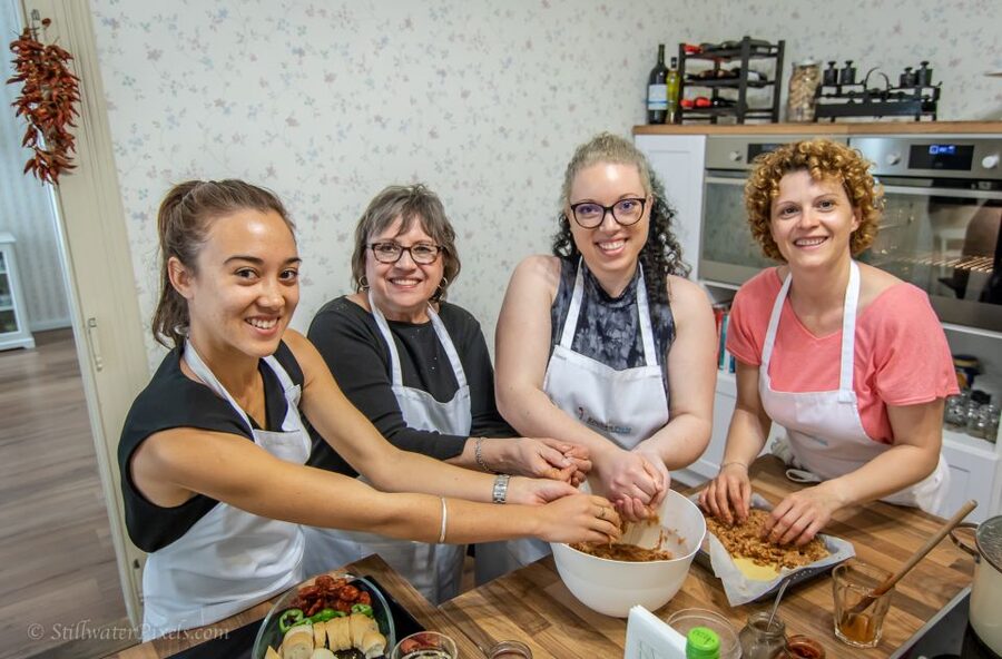 Hungarian Premium Cooking Class with 4-course meal - The 4-hour cooking flow: palinka welcome, live prep, and wine at work