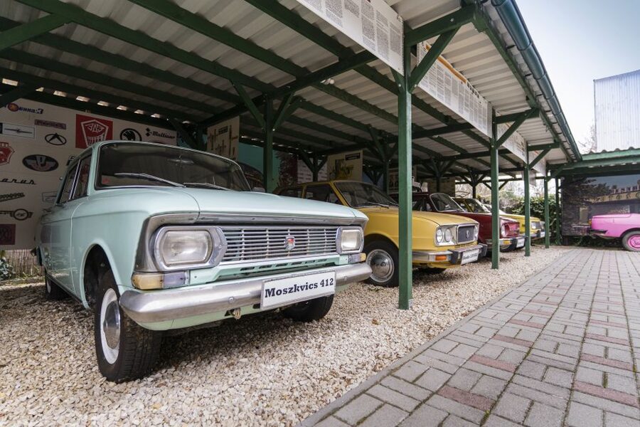 Hungary: Szentendre Retro Design Center Entry Ticket - The 70s Vehicle Collection: Wartburg, Trabant, Moskvitch, and the Ikarus Bus