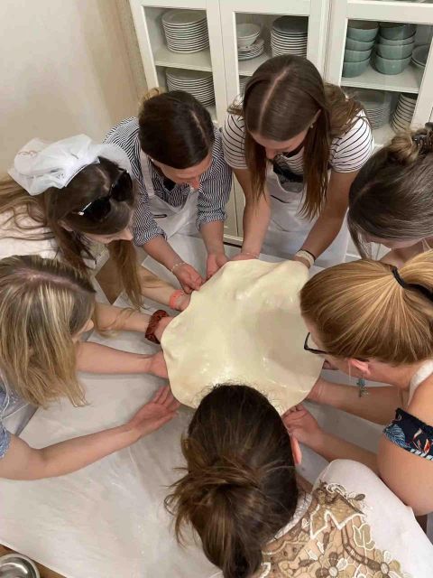 Stretched Strudel Making Class with 2 Different Fillings - Stretching Strudel in a Central Budapest Apartment (Not a Big Tour Kitchen)